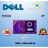 DELL 27" P2723D QHD IPS MONITOR (2560 x 1440 at 60 Hz)