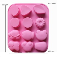 Silicone Cupcake Mold There Are 12 Designs 12 Channels.