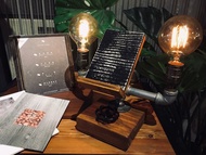 曙MUSE 工業風雙燈泡燈座 小物 擺飾 燈具 燈泡 燈飾 USB 鎢絲 禮