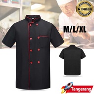 Baju Koki / Chef Jacket / Seragam Chef Kemeja Lengan Pendek