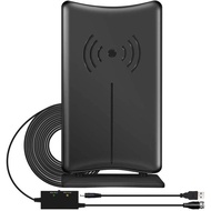 GEEKERA TV Aerial, Indoor Outdoor TV Ariel 400KM Freeview Digital HDTV Arial 4K 1080P 360°Omni Direc