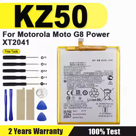 High Quality KZ50 Battery For Motorola Moto G8 Power XT2041 5000mAh Repalcement Mobile Phone Batteri