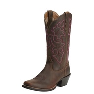 Women's Round Up Square Toe Western Cowboy Boot