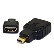 Micro HDMI Adapter - HDMI Female (Type-A) to Micro HDMI Male (Type-D) Gold Plated Connector Converte