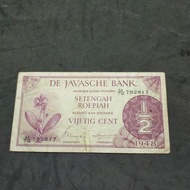 uang lama 1/2 rupiah tahun 1948
