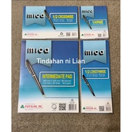 TnL - MICA AND EASY Set Writing pad Intermediate pad / 1/2 Crosswise / 1/2 Lengthwise / 1/4 Quiz Pad