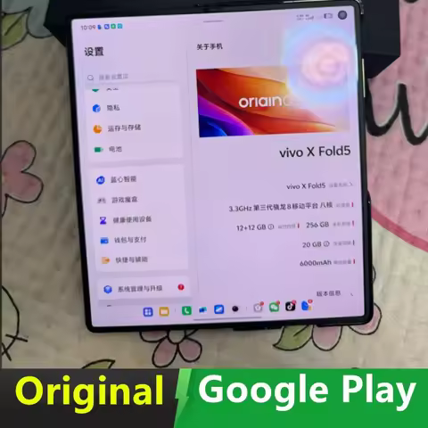 Vivo X Fold 5 Original Mobile Phone 80W Fast Charge 50MP Camera Snapdragon 8 Gen 3 6000mAh Battery 8