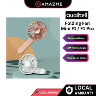 Qualitell F1 Pro Folding Mini Fan Portable Rechargeable