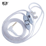 KZ T8 Upgrade Cable 8-Gear Electronic Tuning Silver-Plated Upgrade Cables 0.78mm Pin 3.5mm Plug For 