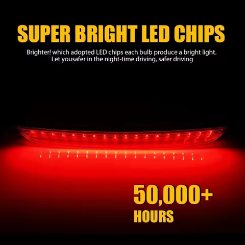 Fit For Audi TT 8J MK2 2006-2014 Rear LED High Level Third Brake Stop Light Lamp Red/Black 8J0945097