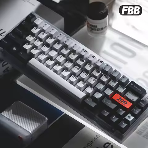 FBB Keycaps Retro Silent 700 Style Thermal Sublimation PBT Key Caps For MX Cherry Mechanical Keyboar