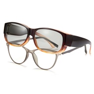Cyxus Eyeglass Glasses Photochromic Wraparound Sunglasses Sunnies Anti Radiation For Women/Men 1303