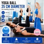 Gym Ball Yoga Pilates Fitness PVC Ball 25 cm 55cm Cute biru