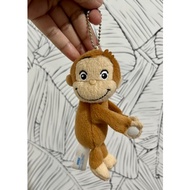 Curious George Monkey Keychain (preloved)