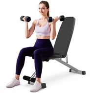 hometime Adjustable Weight Bench Foldable Workout Exercise Bench with Automatic Lock for Upright Inc