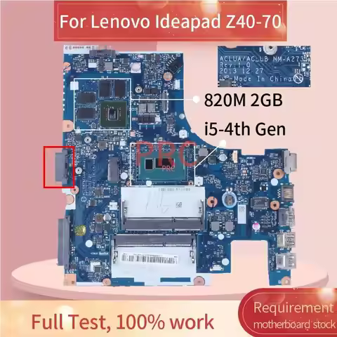 For LENOVO Ideapad 14Inch Z40-70 G40-70 Laptop motherboard NM-A273 8S5B20H45479 5B20H45479 820M/840M