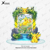 Standee Frame Pikachu Terastal Pokemon Card Tcg Original