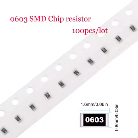 100Pcs 1% 0603 0R-10M SMD Chip Fixed resistor