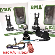 [ MẪU 2024] Đèn led bi cầu mini M8C  BMA Lắp Đa Năng Xe Wave Dream Sh Mode Liberty Wave Cũ...