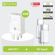GaN Charger BAVIN 65W USB C Charger QC4.0 PD3.0 USB Type-C Fast Charging Charger For Phone Laptop Ta