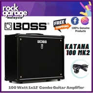 Boss KATANA 100 MkII - 100/50/0 watt 1x12" Combo Guitar Amplifier, Power Cord included (KATANA-100 / KATANA100/ MK2)