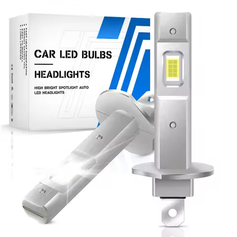 2x H1 LED Headlight Bulb Mini 55W 20000LM CSP for Car Headlamp Fanless Light Auto Diode Fog Lamps 12