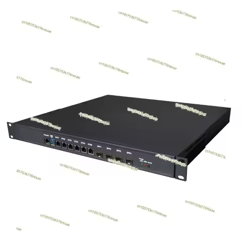 For Industrial 1U Chassis Firewall Mini PC Lga1700 Alder Lake CPU 12Th Gen 6 * LAN Ports 4 * SFP 10G