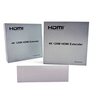 120m 4K HDMI Extender Over RJ45 Ethernet Cat5e Cat6 Cable Video Transmitter and Receiver Converter f