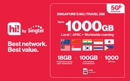Singtel 4G/5G eSIM สำหรับใช้งานอินเทอร์เน็ตในสิงคโปร์