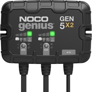 NOCO Genius GEN5X2: 2-Bank, 10A Onboard Battery Charger - 5A Per Bank, 12V Waterproof Marine Charger