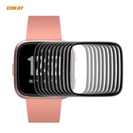 全城熱賣 - 10片裝 適用於Fitbit Versa 3 / Fitbit Sense ENKAY Hat-Prince 3D曲面PC軟邊+PMMA全屏覆蓋高清屏幕保護膜