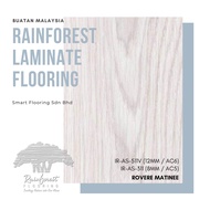 RAINFOREST Laminate Flooring (IR-AS-311/8mm/AC5) (IR-AS-511V/12mm/AC6/V Groove) Buatan Malaysia