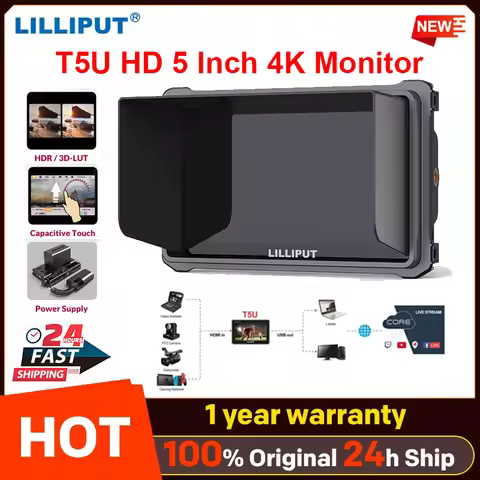 LILLIPUT T5U HD 5 Inch 4K Monitor Touch Screen HDMI-compatibl OnCamera Director External Output to U