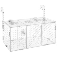 Acrylic Fish Breeder Box Clear Non-Slip Multifunctional Aquarium Incubator Fish Tank Isolation Box