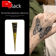 TRIC Henna Paste Cone, Easy-To-Use Semi-permanent Henna Tattoo Cream, Henna Tattoo Cream Black Brown