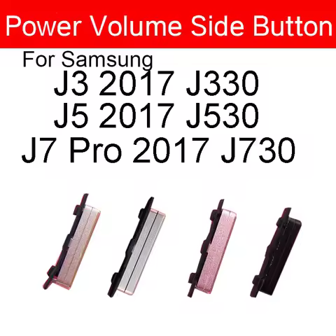 3pcs/lot For Samsung Galaxy J3 J5 J7 2017 J330 J330F J530 J530F J730 J730F Volume + Power On Off Sid