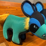 DOG TOY HYENA SHAPE BLUE | DOG DOLL TOY