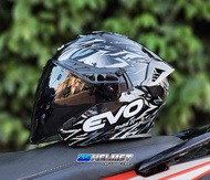 EVO RX-7 RAGE2 HALF FACE DUAL VISOR WITH FREE CLEAR LENS