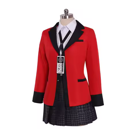 Aniem Kakegurui Yumeko Jabami Cosplay Costume School Uniforms Jabami Yumeko Outfits Full Set with St