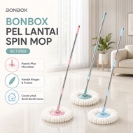 Bonbox Spin Mop Floor Mop BCT3505 360 Mop Head Adjustable Handle Wringing System - GHS