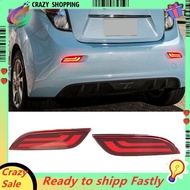 Car LED Rear Bumper Lights Dynamic Turn Signal Light Brake Light Reflector Light for  Spark 2010-201