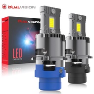 Lampu Depan LED Dualvision D2S D4S HID CANBUS D1S D3S D8S D4R D1R D2R D3R Turbo Cip CSP LED Dua bela