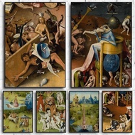 Bosch Hieronymus The Garden of Earthly Delight Poster Classical Famous Prints Wall Art Canvas Painti
