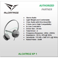 Alcatroz XP-1 Stereo Wired Headphone with Microphone GREY