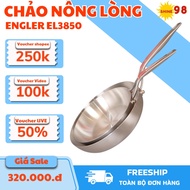 Chảo Inox 304 nông lòng Engler EL3850 5 lớp liền khối dùng cho mọi loại bếp bảo hành chính hãng