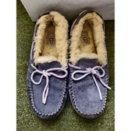 U g g Furry Loafer Shoes Sz 5-5.5