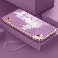 UNGU Casing HP For Samsung Galaxy A10 A10s M01s Case Casing Butterfly Purple Pattern Casing Casing H