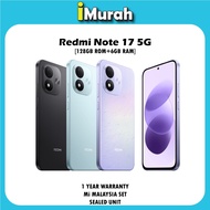 Xiaomi Redmi Note 17 5G [128GB & 256GB ROM / 7700mAh Bettery / 45W Fast Charge] - 1 Year Warranty