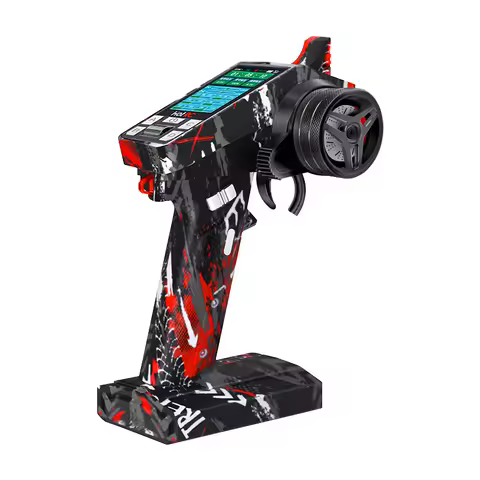 HOTRC CT-8A 2.4G 8CH FHSS Radio System Transmitter Color Screen Remote Control for RC Cars Tanks F-0