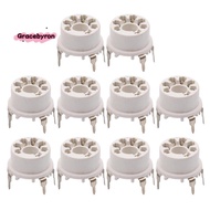 7Pin Plastic Vacuum Tube Socket Valve Base for B&W 6J1 6Z4 6X4 12AE6 6AT6 6BK6 12AV6 6AQ6 6J5 Hifi A